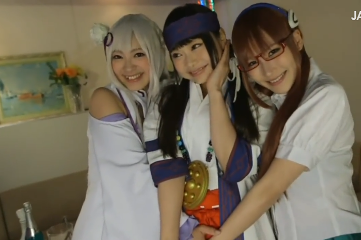 【静止】時間停止に囚われたコスプレギャルたちが無防備に乱れる異世界系エロ動画