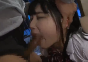 【廃墟】黒髪JKが荒れた建物で紐拘束イマラチオされるギャルエロ動画!