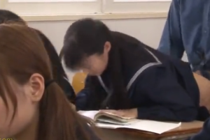 【覆面音読】覆面男突かれ音読続ける美少女JKエロ動画