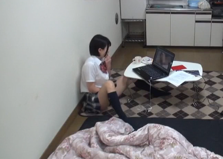 【未発達ズッポリ】遊びに来た激カワJK未発達マンコハメ撮りフェラ中出しエロ動画