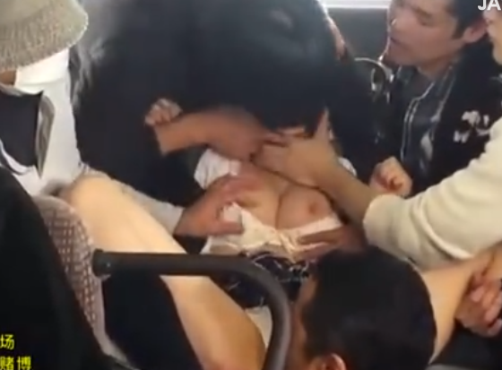 【ギャル乱交無数チンコ強制】美少女JKが無数チンコ囲まれ強制中出しエロ動画！